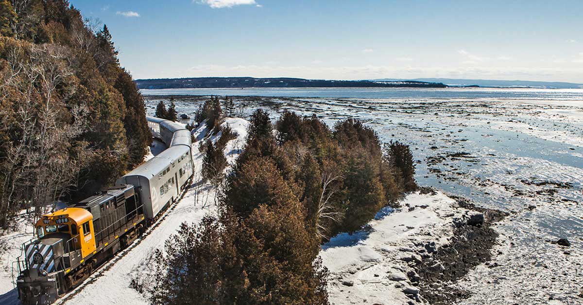 The Train de Charlevoix tourist train